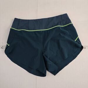 Athleta‎ run with it shorts womens XS blue 4" inseam 6612